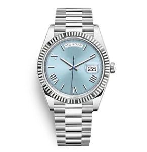 Zegarek na rękę Prezenty Jakość Montre de Luxe 40 mm męskie zegarki kobiet Automatyczne U1 Pełny stal ze stali nierdzewnej Wodoodporne Luminous Mechanical Datedy