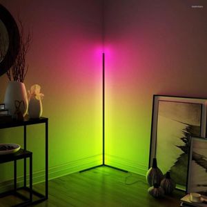 Lampade da terra 358 modalità Lampada a LED moderna RGB Nordic Living Room Indoor Atmosphere Light Standing For Bedroom