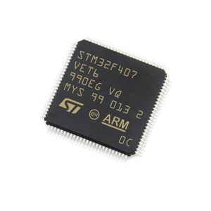 دوائر متكاملة أصلية جديدة MCU STM32F407VET6 STM32F407 IC Chip LQFP-100 168MHz 512KB متحكم