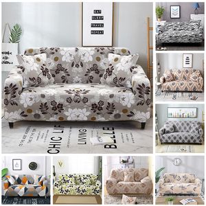 Stuhlabdeckungen gedruckt 1 2 3 4 Sitzoter -Sofa für Wohnzimmer eng Wrap All Inclusive Slip Couch Couch Home 220906