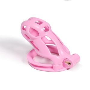 Massaggiatore giocattolo del sesso Nuovo dispositivo di castità maschile rosa Blocco gabbia per gallo con divertenti giocattoli alternativi Prodotti per adulti