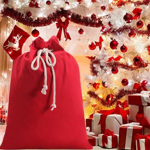 Weihnachtsdekorationen, Weihnachtsmann-Sack, große Größe, doppelter Kordelzug, Weihnachtsmann, Baumdekoration, Stoff, zum Aufhängen, Spielzeug, Kekse, Aufbewahrung, Geschenktüte für das Jahr