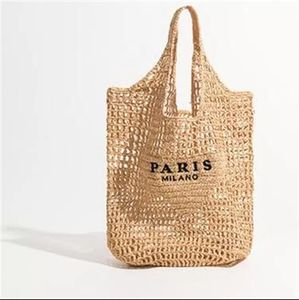 Hot Ins Top Luxurys Designers Bag Fashion Shopping the Tote Woman Hollow Raffia Straw Luxury Designer travel Handbags Oblique old flower Shoulder Bags lady Purse