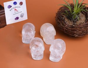 Stone Clear Quartz Crystal Skl Collectible Figurines Human Statue Hand Carved Mini 1 5 Drop Delivery 2022 Mjfashion Am91L