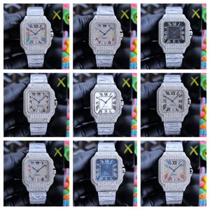 Montre DE Luxe 40 mm automatisches mechanisches Uhrwerk 904L Stahl Uhrengehäuse Babysbreath Diamantuhr Herrenuhren Armbanduhren