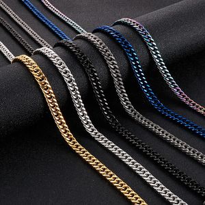 Stainless Steel Chain Link Necklace for Men Women Gift Jewelry Accessories Wholesale