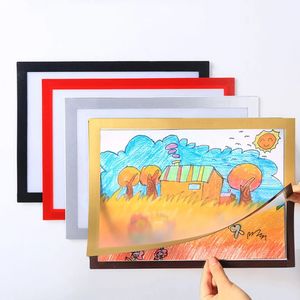 Magnetic Picture Frame A4 A3 Painting Poster Cover Refrigerator Wall Decor Pictures Photo Certificates