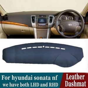 Интерьер аксессуары кожа Dashmat Dashboard Cover Pad Dash Mat Carpet Car-Systing для Sonata NF 2004 2005 2006 2008 2007 2009