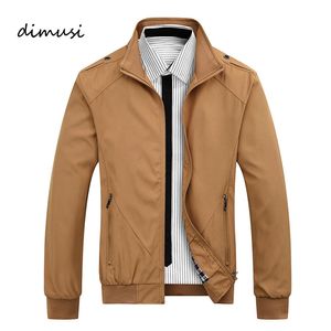 Men's Jackets DIMUSI Mens Bomber Spring Autumn Sportswear Slim Stand Collar Coats Male Thin Windbreaker Streetwear 5XL 220907