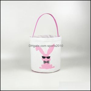 Сумки для хранения пасхальная сумка кролика, лук, солнцезащитные очки, сумочка, мешки с мультипликациями, ковша Симпатичная мода 11P UU Drop Deliver Dhhta Dhhta