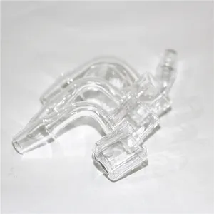 Smoking Sugar Cube Quartz Banger Nail Frosted Joint Square 14mm 10mm Male 2mm Thick Side Dab Rig Pocket Polished