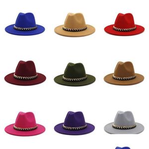 Синги -крана шляпы мужчины женские джазовые шляпы формальные шляпы широкая края панама почувствовала себя федора кеп