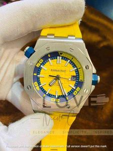 Lyxklockor för Mens Mechanical Watch Diver Funky Color Genève varumärkesdesigners armbandsur AC0K