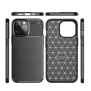 حالات هاتف تصميم ألياف الكربون لأجهزة iPhone 15 Pro Max 14 Samsung Galaxy A34 A54 A14 5G S23 FE