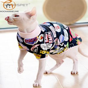 Costumi per gatti Vestiti per gatti senza peli per gatti Abbigliamento sottile e traspirante Moda Pet Costume Vestiti Sfinge Forniture per gatti 220908