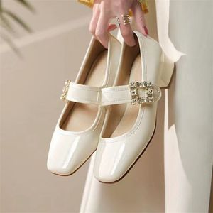 Elbise ayakkabıları kadınlar yüksek topuklu parti ayakkabıları kristal sandalet sonbahar moda tıknaz lolita Mary Janes pompalar bayanlar oxford ayakkabı zapatos 220908