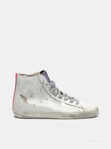 Sneakers alte Scarpe Scarpe casual Luxury Gloden Francys Italy Brand Classic White Do-Old Dirty Designer Uomo Donna