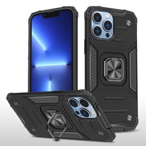 Robuste Hybrid-Hüllen mit 360 drehbarem Ringständer, Militärqualität, magnetisch, für iPhone 14 13 12 Mini 11 Pro X XS Max XR 8 7 6 SE2 Samsung S9 S10 Plus S20 FE S21 Ultra Note 10 20