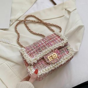 الأكياس المسائية جودة pu الجلد crossbody للنساء 2022 حقائب يد صغيرة الكتف أنثى محافظ حقيبة الجسد المتقاطعة بالخرز