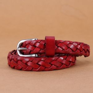 Cintura da donna intrecciata con fibbia ad ardiglione stile casual vintage stile clan
