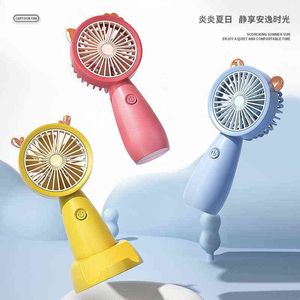 المعجبين الكهربائيين USB Mini Handheld Fan Outdoor Mini Creative Desktop Office Office Cute Courging المحمولة المحمولة المحمولة T220907