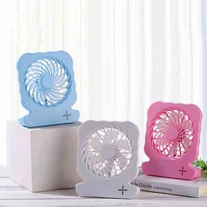 Electric Fans USB Mini Desktop Portable 3 Wind Speed Adjustable Summer Cooling Tools Charging T220907