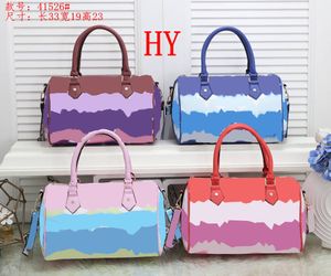 brand designer colorful letter print Women handbags shoulder bags PU crossbody ladies lady purse 41526