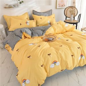 Conjuntos de cama Conjunto de roupas de cama de cama para adultos Conjunto de roupas de cama 2/3/4/5pcs Capa de edredão de capa de lenha plana de lençóis
