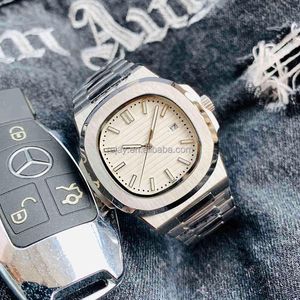 3a Silver 316l Stainless Steel Luxury Black Dial Date Automatic Mechanical Movement Mens Watches 5711 Wristwatches