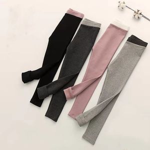 Kids Girl Leggings Pants Spring Autumn Candy Color Elastic Pencil Trousers Skinny Child Solid Leggings Tights For 1-7y Children Clothing 20220908 E3