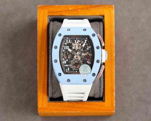 새로운 크로노 그래프 기계식 손목 시계 RM11-03 남성 메카닉 기계식 밀레스 남성 품질 사파이어 크리스탈 S RM11-03 ES 디자이너 고품질 2p