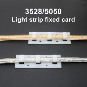 Strisce 5/10pcs clip della striscia a LED da 18 mm con vite I L Forma per 3014 3528 2835 Fibbia di montaggio flessibile della scheda fissa