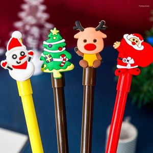 Party Favor Santa Claus Snowman Reindeer Patch Gel Pen Student Creative Stationery 2022 Merry Christmas Decor For Home Gift