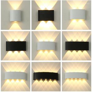 Wall Lamp IP65 LED Outdoor Waterproof Garden Lighting Aluminum AC86-265 Indoor Bedroom Living Room Stairs Hallway Light