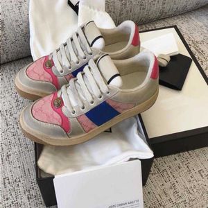 Casual Shoes Women Sneakers Quality Shoe Men Sneaker Designer Luxury Screer Classic Stripe Retro Sports Red Dirty Top Green