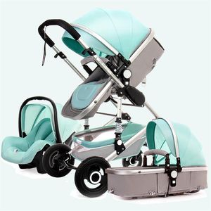 2020 High landscape baby stroller can sit reclining two-way lightweight folding absorber multi-function newborn baby stroller256O