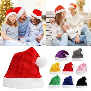 Fest favorit år plysch julhatt vuxna barn juldekorationer för hem jul jultomten gåva varma vintermössor #50g 220908