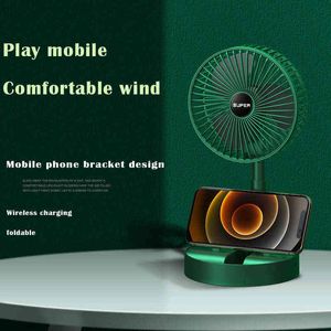 Electric Fans Homdd Desktop Portable Air Conditioner USB RADERABLE MINI FOOKING TELESCOPIC STAND GOOL FAN FÖR HJÄRRA UTOMOR LOWNOISE SUMMER T220907