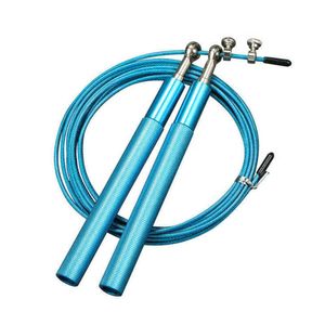 Speed Jump Rope Adjustable Fitness Skipping Ropes Exercise Workout Boxing MMA Training Crossfit Gym Equipment for Home Unisex 0908