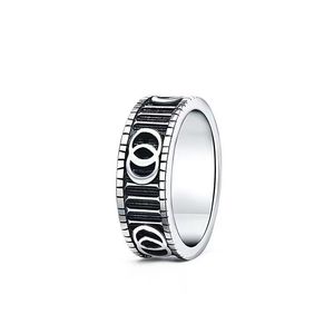 Fashion Band Ring zilveren ringen voor vrouwen trouwringen mannen ontwerper trendy sieraden breedte mm mm