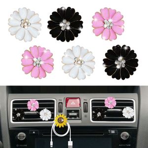 Air Freshener Daisy Vent Clips Flower Car Diffuser Conditioning Outlet Interior Decor Charm Söt accessoarer för WomenAdd TopScissors AMWTT