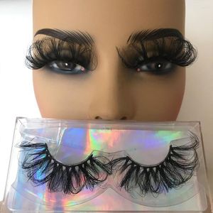 False Eyelashes Reusable Crisscross Lashes Mink Full Strip Bulk 30mm Long Soft Vendors 5D Fake Extension 1 Pair