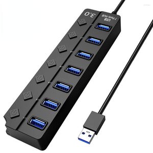 Foro per appendere HUB USB 3.0 Splitter interruttore indipendente One Drag Seven Extender