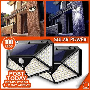 100 LED Solar Street Light Outdoor Solar Lamp Powered Sunlight Waterproof