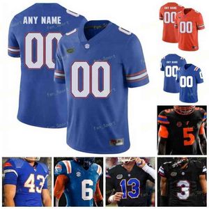 American College Football Wear College Florida Gators Camisa de futebol NCAA College 15 Tim Tebow 22 Emmitt Smith 11 Kyle Trask 13 Feleipe Franks 2 La'Mical Perine 27 Da