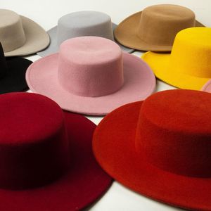 Sombreros de borde anchos 100% lana de alta calidad Boho chic