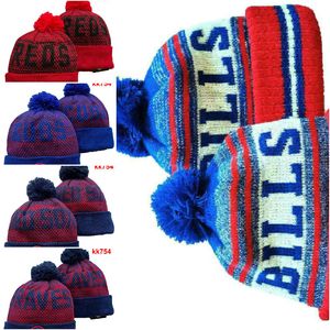 Buffalo Beanies Buf nordamerikanische Fußballmannschaftsseite Patch Winter Woll Sport Strick Hat Hut Schädelkappen
