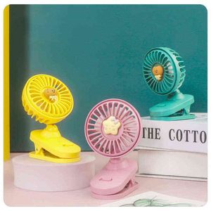 Elektrische Fans Clip Mini Fan Nette USB Tragbare Wiederaufladbare Mädchen Schlafsaal Taschenventilator Outdoor Hut Clip Deckenventilatoren T220907