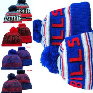 Buffalo Beanie North American Football Team Side Patch Winter Wool Sport Knit Hat Skalle Caps A0