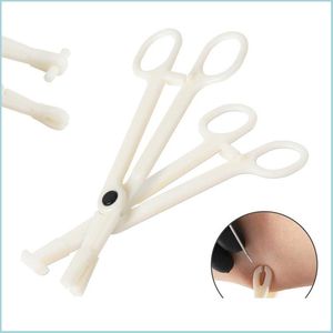 Kit per piercing Strumenti per piercing usa e getta Pinze per ombelico rotonde con intaglio sterile Morsetto a triangolo Pinza aperta per orecchio Naso Fornitura di tatuaggi Goccia Del Dhqv5